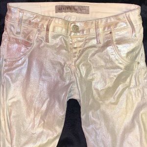 Shiny skinny jeans